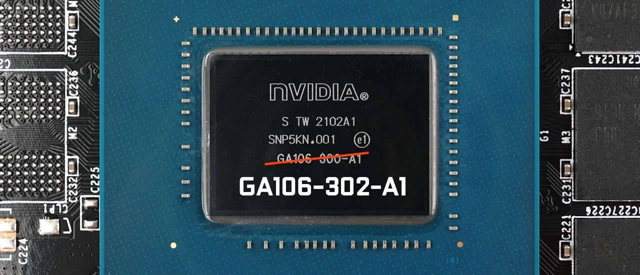 Nowy rdzeń GeForce RTX 3060, GA106-302