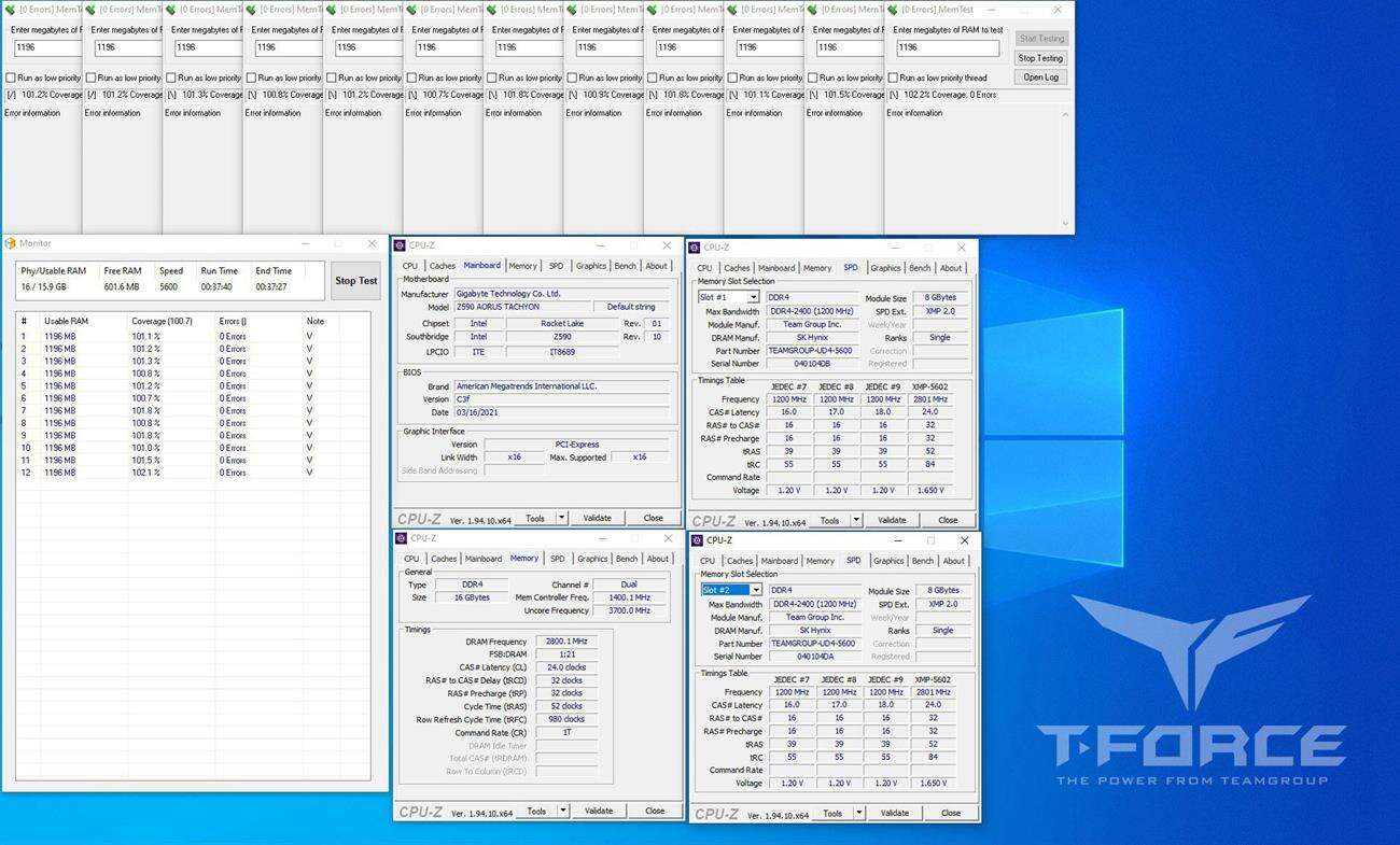Team Group wypuszcza pamięci dla 11. generacji Intela