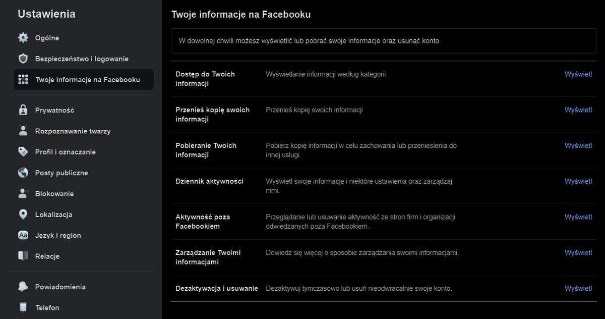 Odchodząc z serwisu Facebook nie zapomnij zabrać notatek i postów