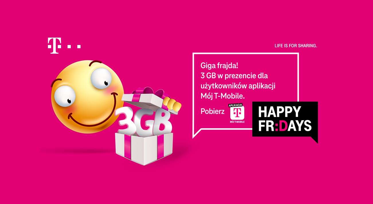 Kolejne darmowe gigabajty od T-Mobile na Happy Fridays