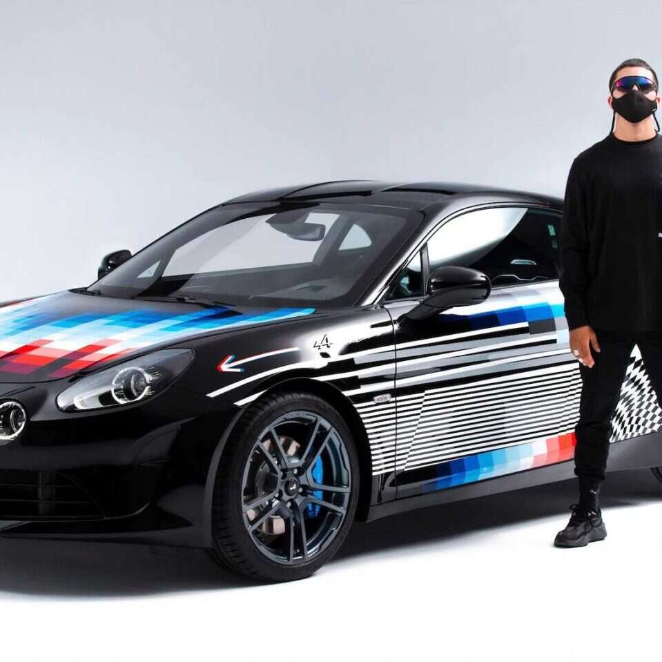 Artystycznie wykończony Alpine A110S, Alpine A110S, Alpine A110S x Felipe Pantone