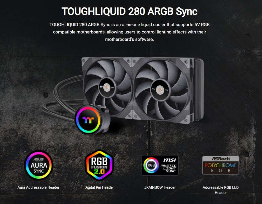 Chłodzenia wodne ToughLiquid AIO od Thermaltake już w sprzedaży