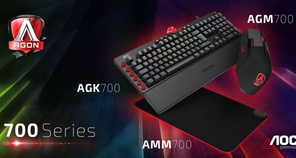 Gamingowe peryferia AOC, nowe myszki, klawiatury i podkładki