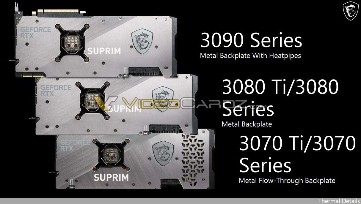 MSI potwierdza GeForce RTX 3080 Ti, GeForce RTX 3070 Ti, MSI Geforce rtx 3000