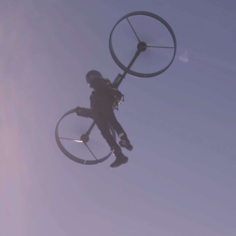 Copterpack, latający Copterpack, latającego człowieka-drona