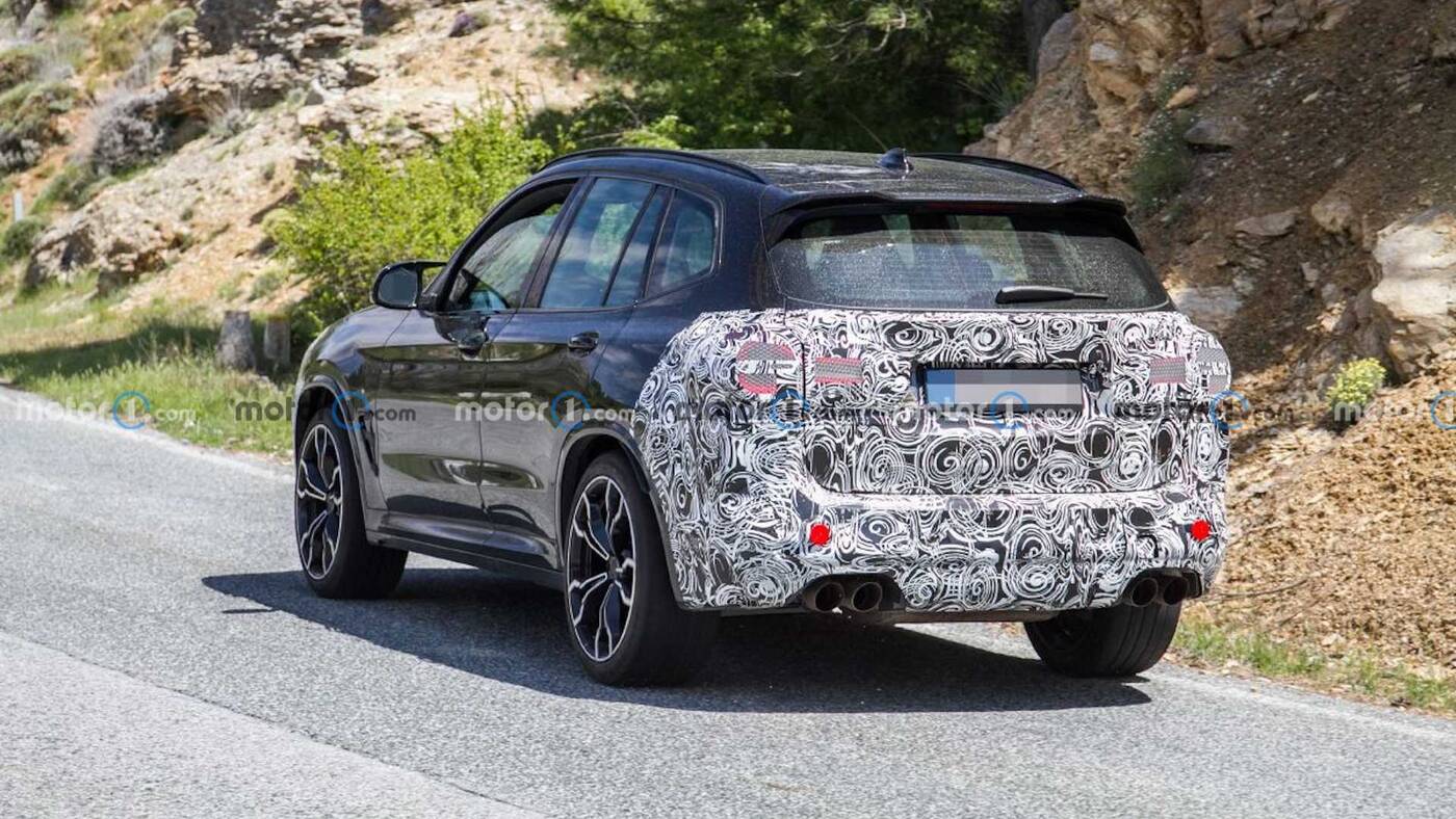 Odświeżenie BMW X3 M 2022 wyszpiegowane w testach