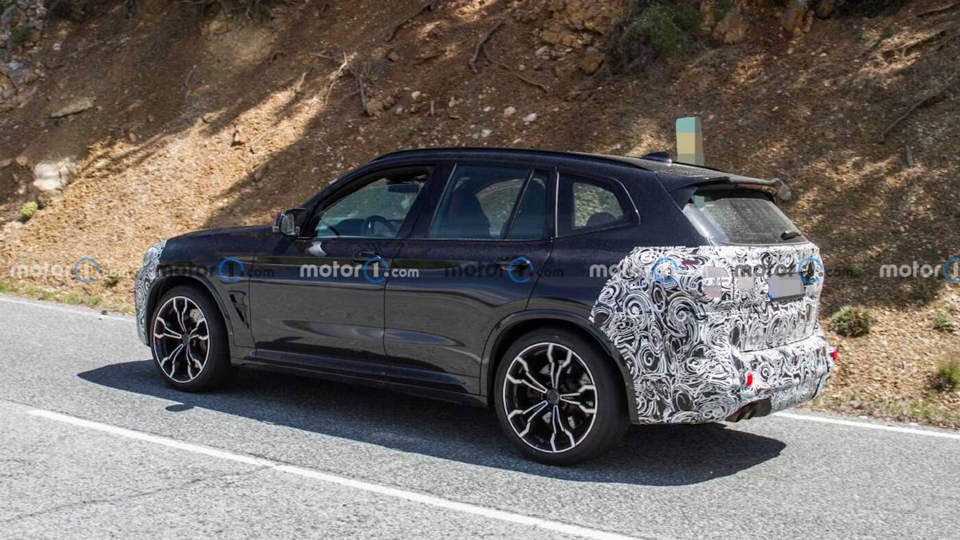 Odświeżenie BMW X3 M 2022 wyszpiegowane w testach