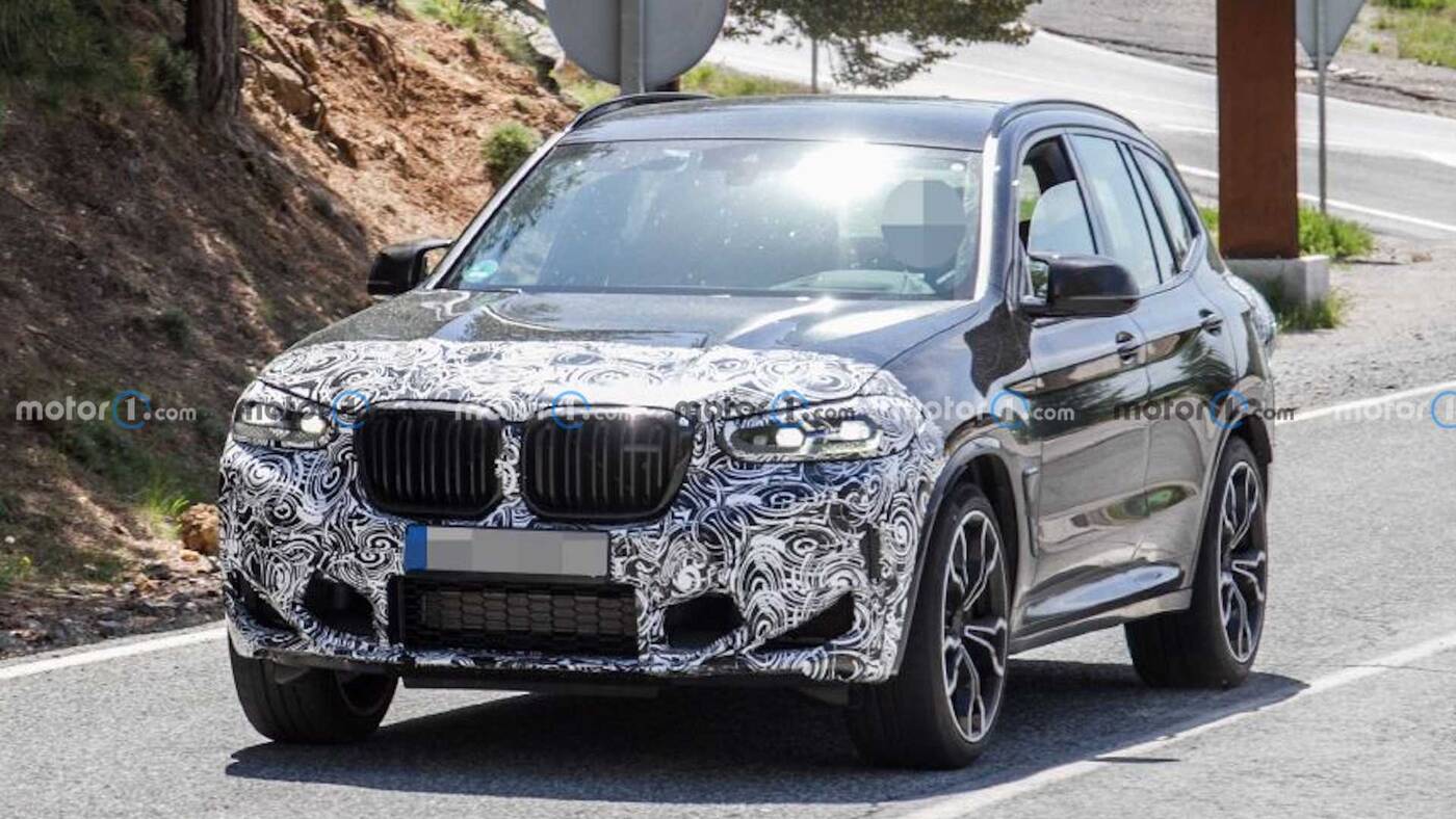 Odświeżenie BMW X3 M 2022 wyszpiegowane w testach