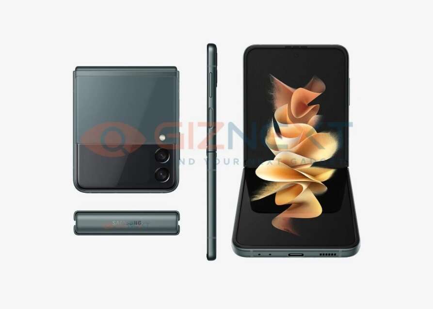 Rendery Galaxy Z Flip3 pokazują składaka z każdej strony