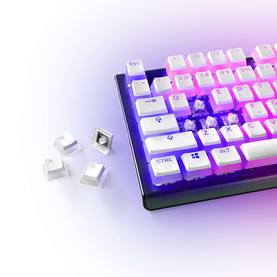 SteelSeries rozświetla klawiatury nowymi przyciskami PrismCaps