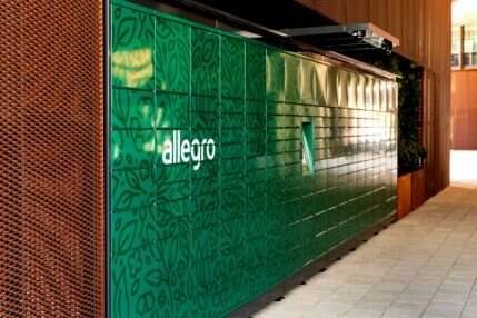 Pierwsze automaty paczkowe Allegro prezentują się naprawdę ładnie