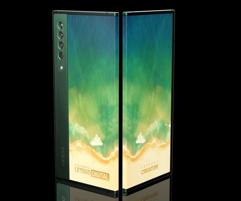 Oppo patentuje dwustronny smartfon ze zwijanym ekranem