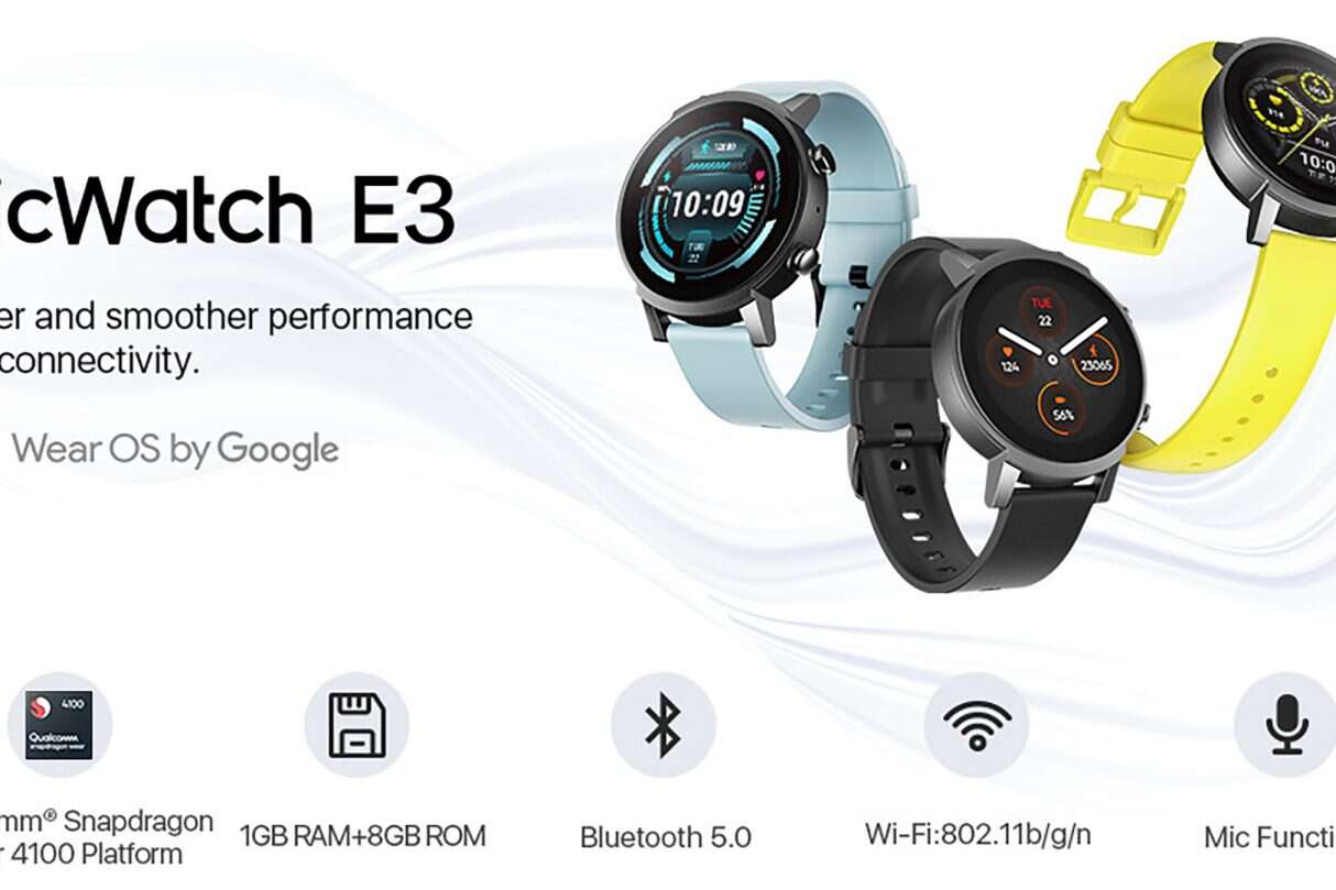 Mobvoi TicWatch E3 z Wear OS zaprezentowany oficjalnie