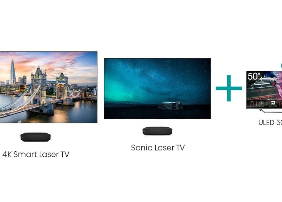 Kup wybrany Hisense Laser TV, a drugi telewizor otrzymasz w prezencie!