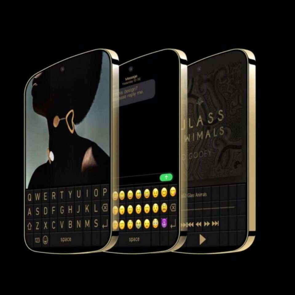 BlackBerry z klawiaturą ekranową, koncept BlackBerry, grafiki BlackBerry, smartfon BlackBerry koncept