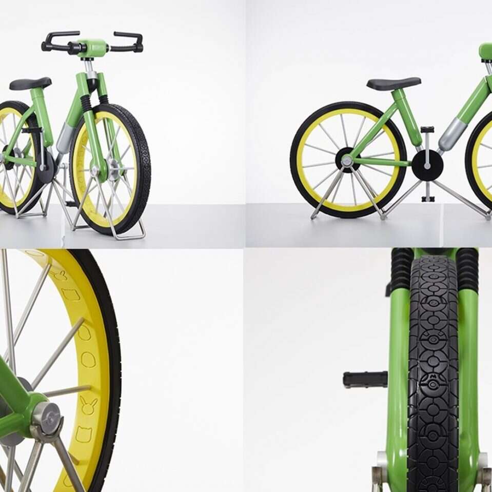 replika roweru z Pokemon Red and Blue, replika roweru z Pokemon