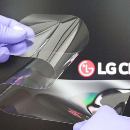 problem składanych ekranów, "Twardsza od szkła i elastyczna niczym plastik", LG Chem, Real Folding Window