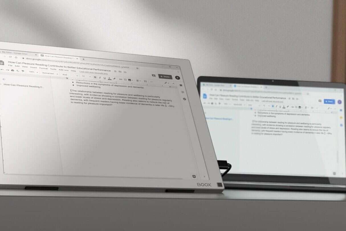 Nowe monitory E-Ink dla laptopów i komputerów, elektroniczny papier służy Waszym oczom