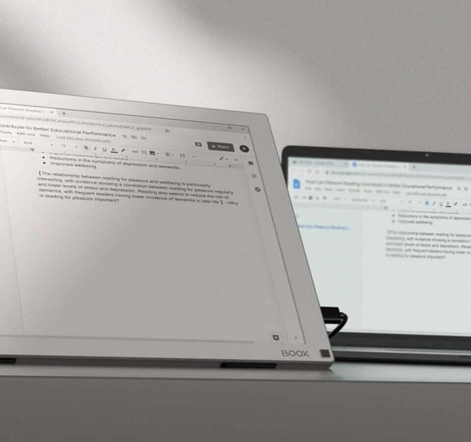 Nowe monitory E-Ink dla laptopów i komputerów, elektroniczny papier służy Waszym oczom