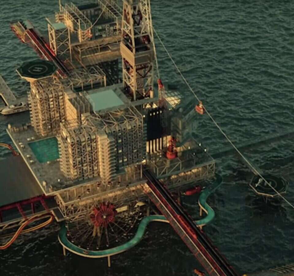 Może wakacje na platformie wiertniczej, THE RIG Arabii Saudyjskiej, THE RIG