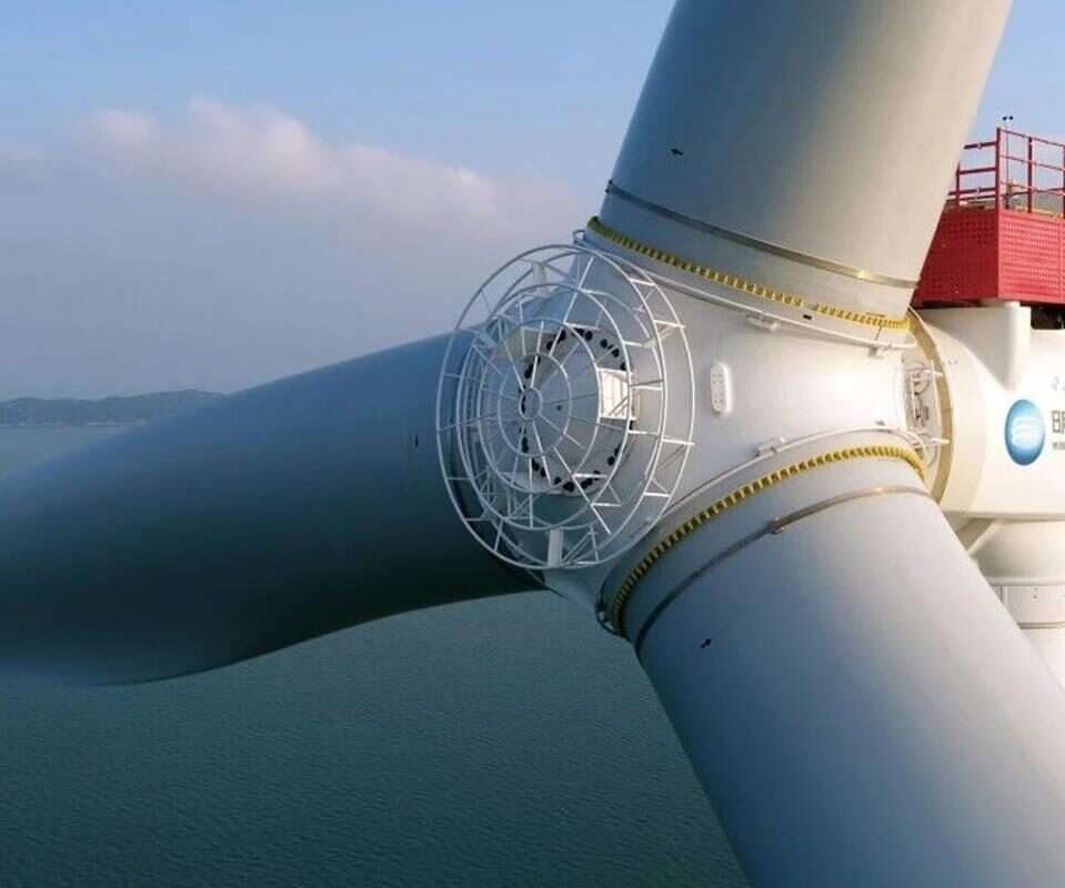 Powstaje chińska turbina wiatrowa,