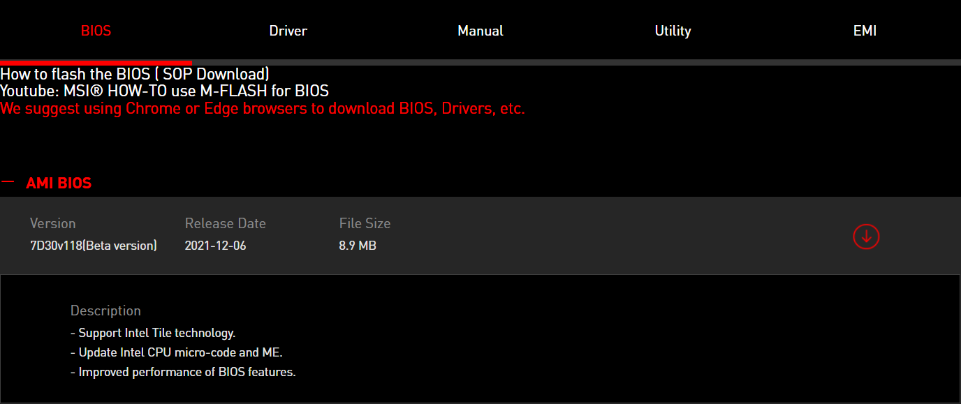 Nowy BIOS dla płyt MSI Z690 poprawia stabilność i wydajność