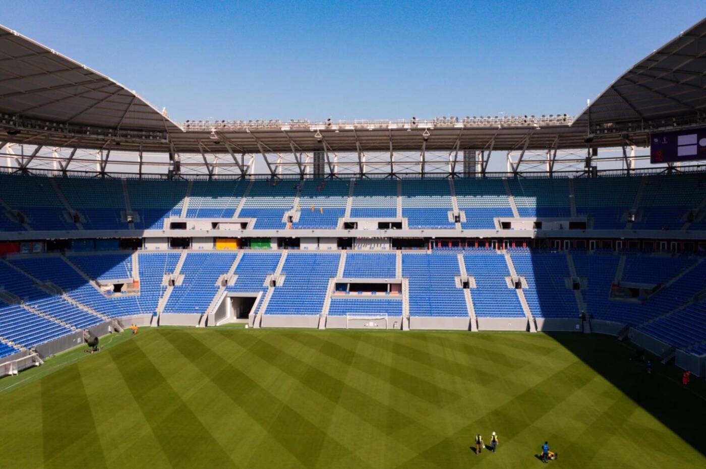 Stadion 974 na FIFA 2022 ukończony. To pierwsze takie dzieło z kontenerami