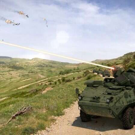 Nadchodzą pierwsze wojskowe pojazdy Stryker z 50-kilowatowym laserem, pojazdy Stryker