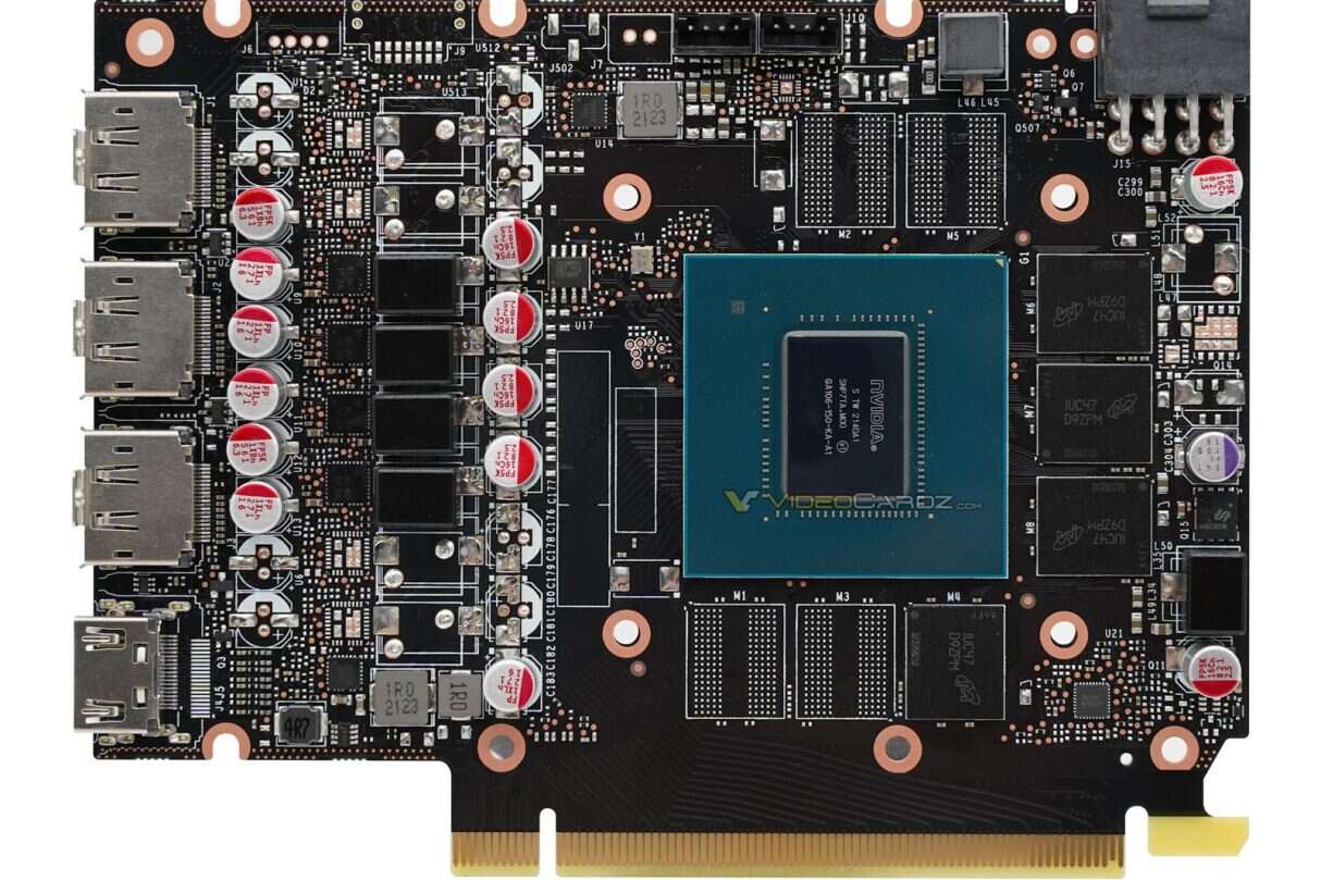 Pierwsze zdjęcie laminatu GeForce RTX 3050, rdzeń GA106-150, GeForce RTX 3050,