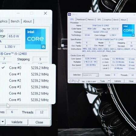 Podkręcanie Intel Core i5-12400, Intel Core i5-12400,test Core i5-12400,