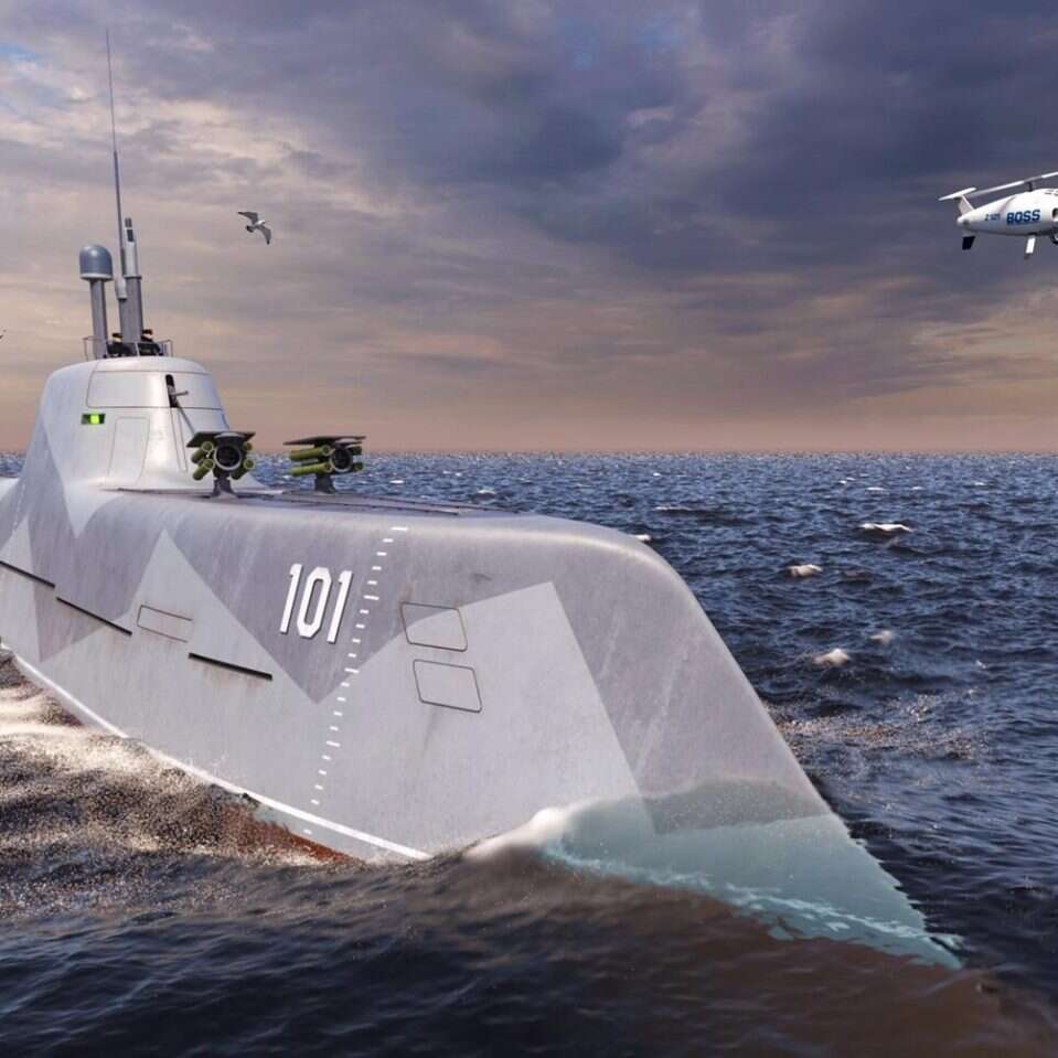 druga wersja BOSS z Rosji, łącząca zalety okrętu podwodnego i nawodnego