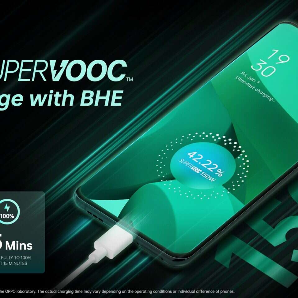 OPPO ogłasza nową technologię szybkiego ładowania SuperVOOC o mocy 150 W. A to dopiero początek