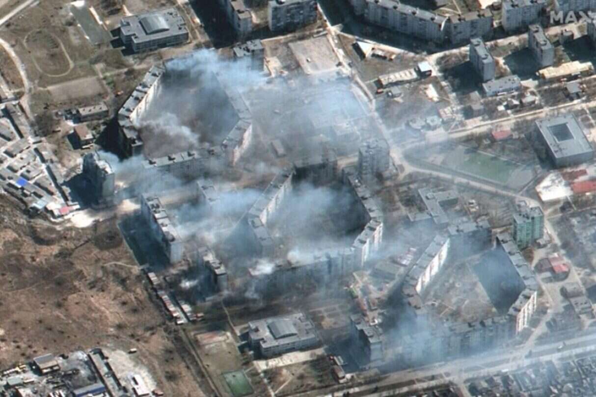 Ukraina w ruinie, nowe zdjęcia satelitarne Mariupola, zdjęcia satelitarne Mariupola