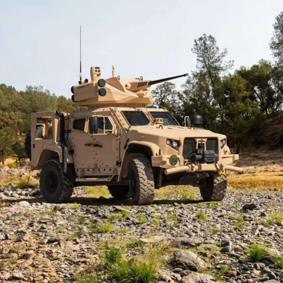 Zdalnie sterowana armata M242 Bushmaster,JLTV