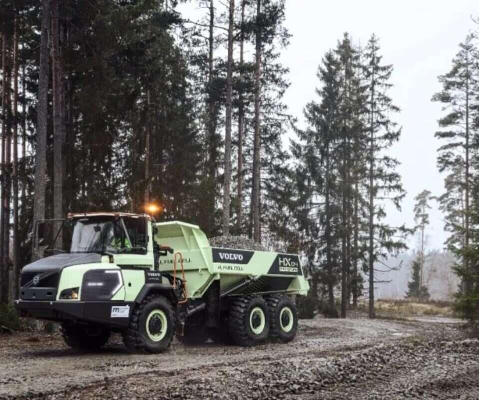 napędzana wodorem wielka wywrotka Volvo, wielka wywrotka Volvo