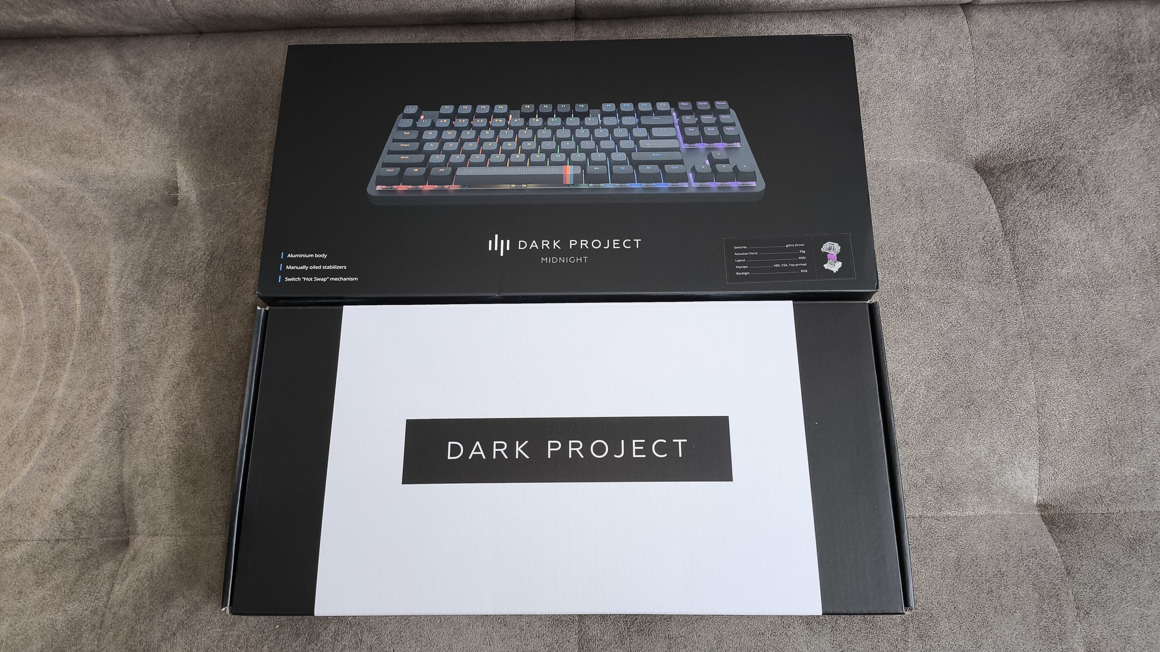 Dark Project ALU87A Midnight - test klawiatury