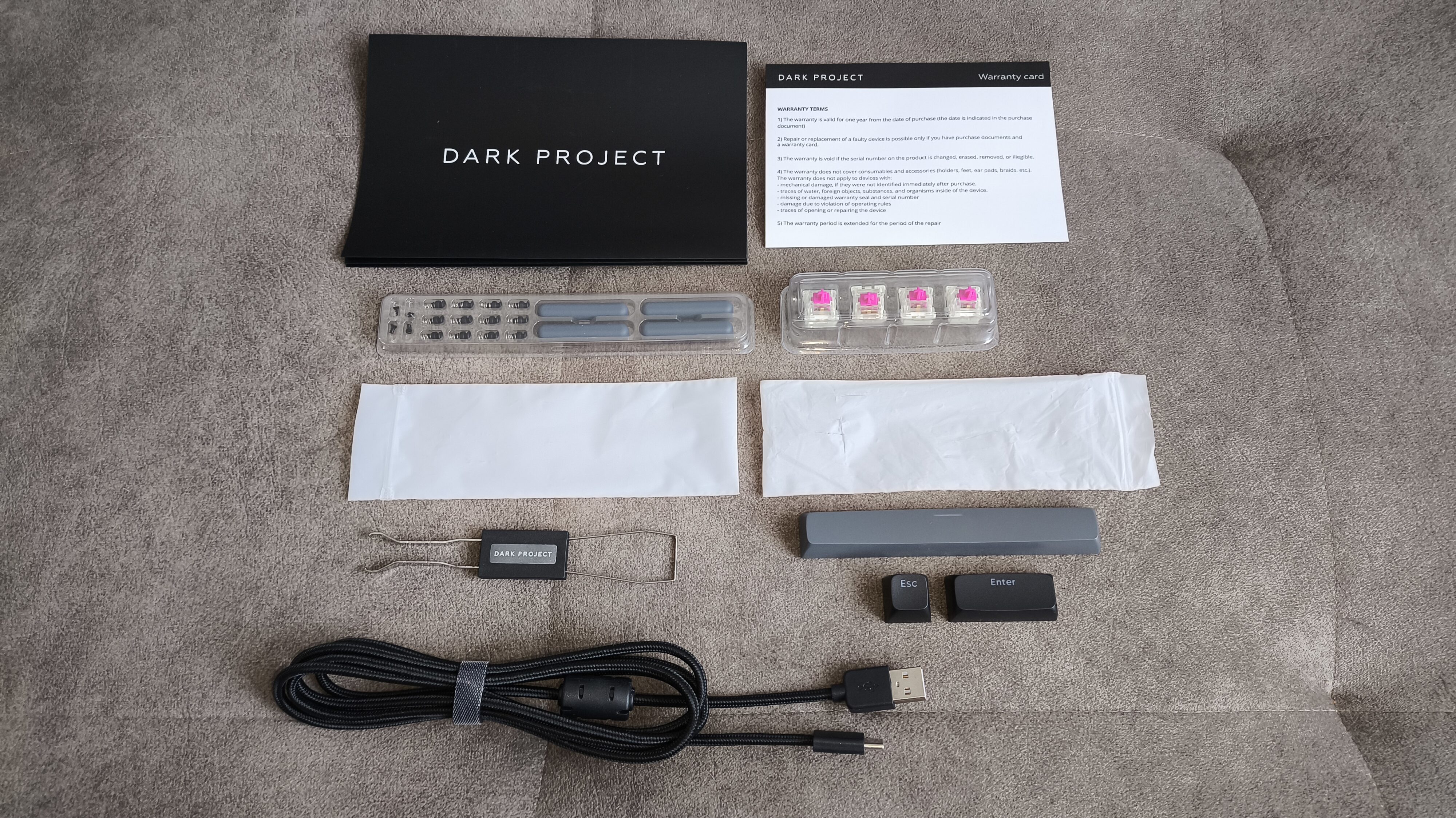Dark Project ALU87A Midnight - test klawiatury