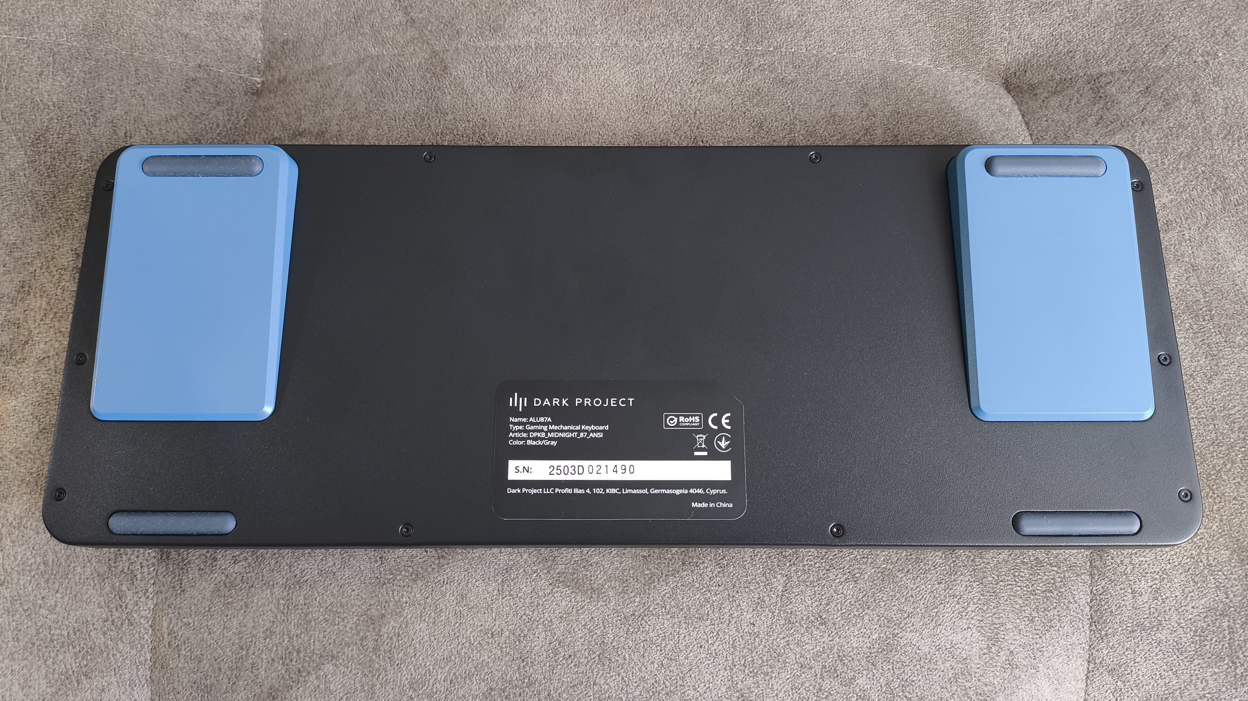 Dark Project ALU87A Midnight - test klawiatury