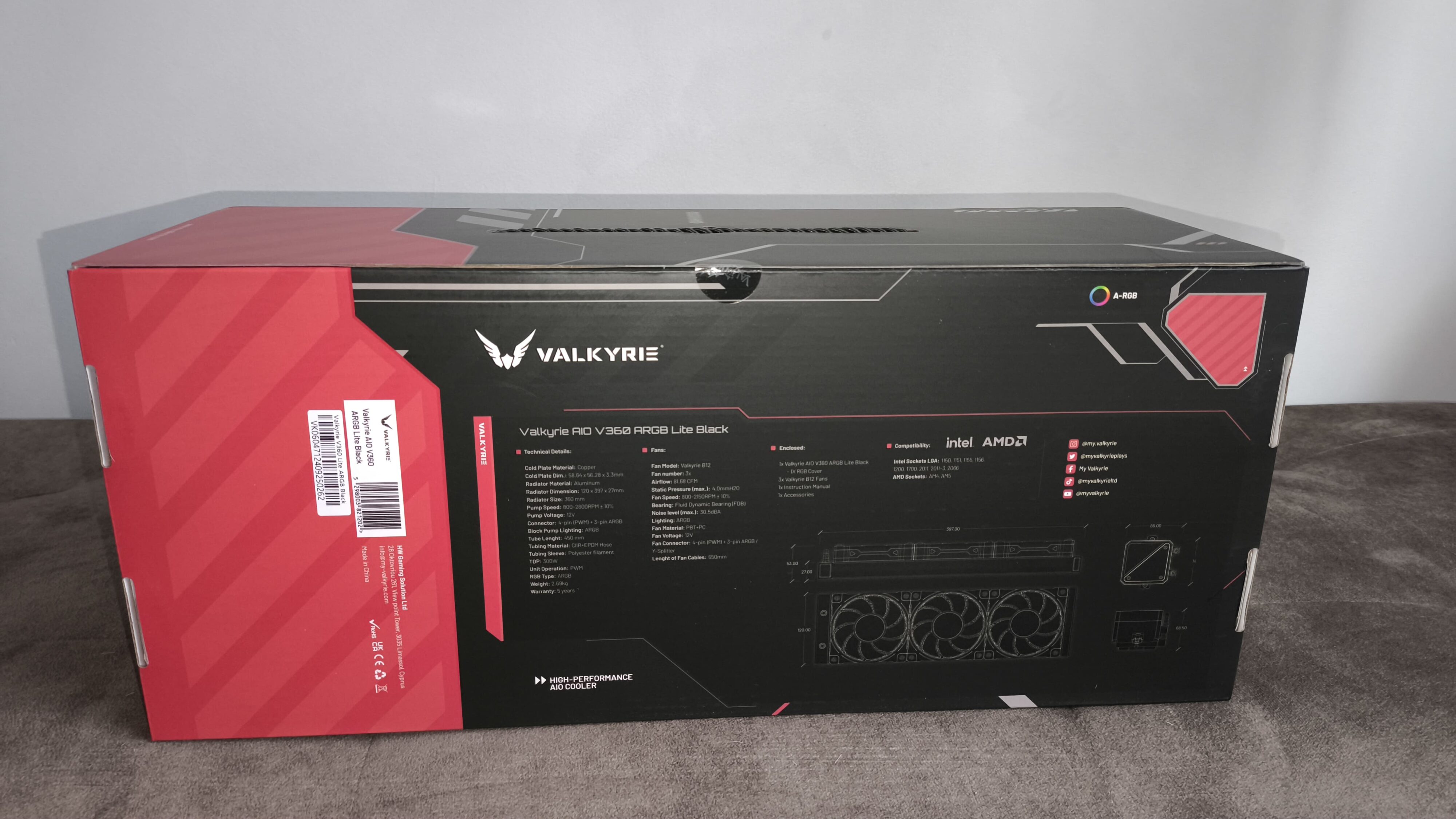 Valkyrie Dragonfang 360 Black ARGB / Valkyrie V360 Lite - test dwóch chłodzeń AIO 360 mm. Stare odchodzi, nowe przychodzi