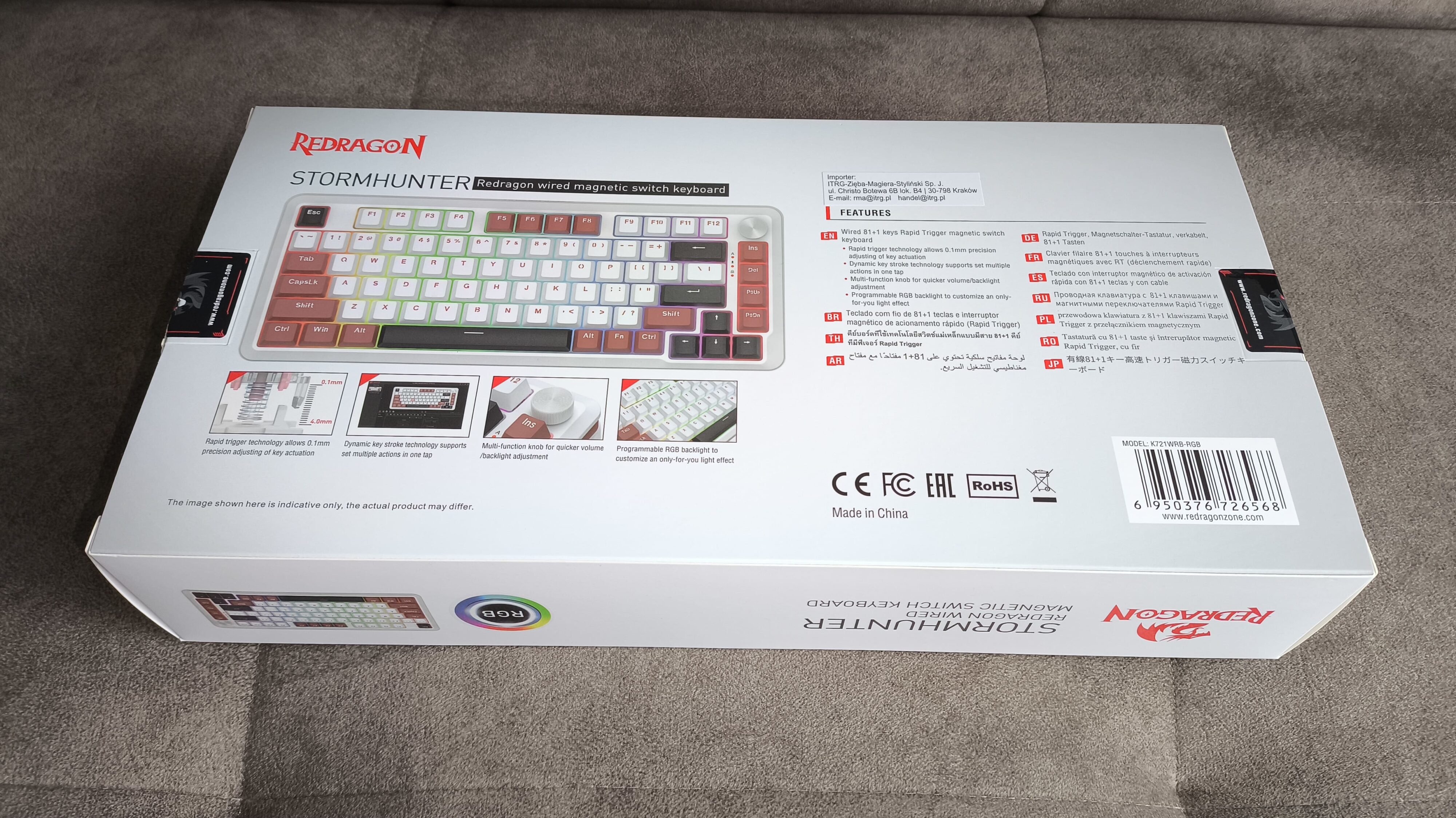 Redragon K721WRB-RGB Stormhunter - test klawiatury za 300 złotych opartej na magnetycznych przełącznikach