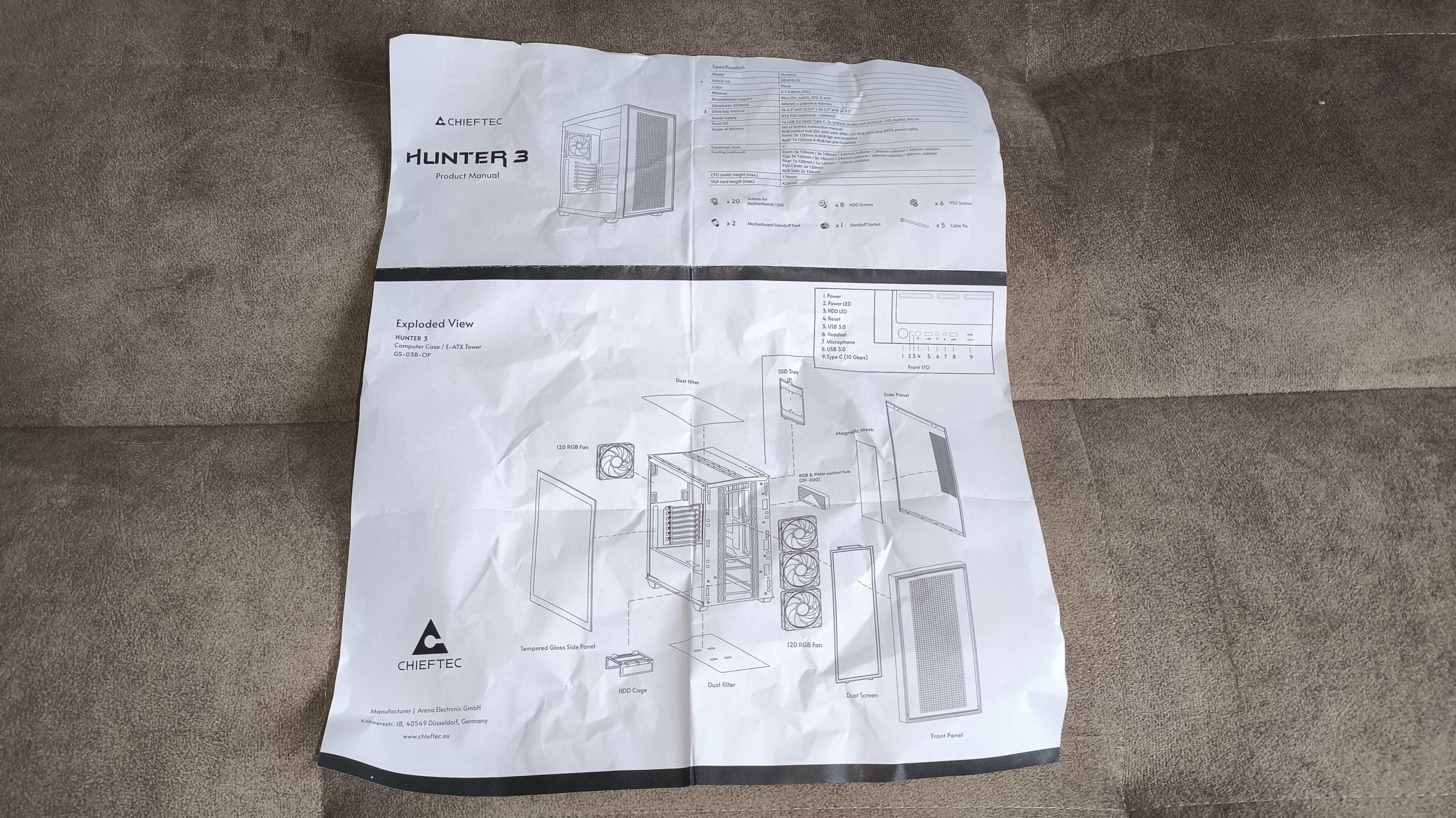 Chieftec Hunter 3 - test obudowy. Choć jest budżetowo to jest dobrze