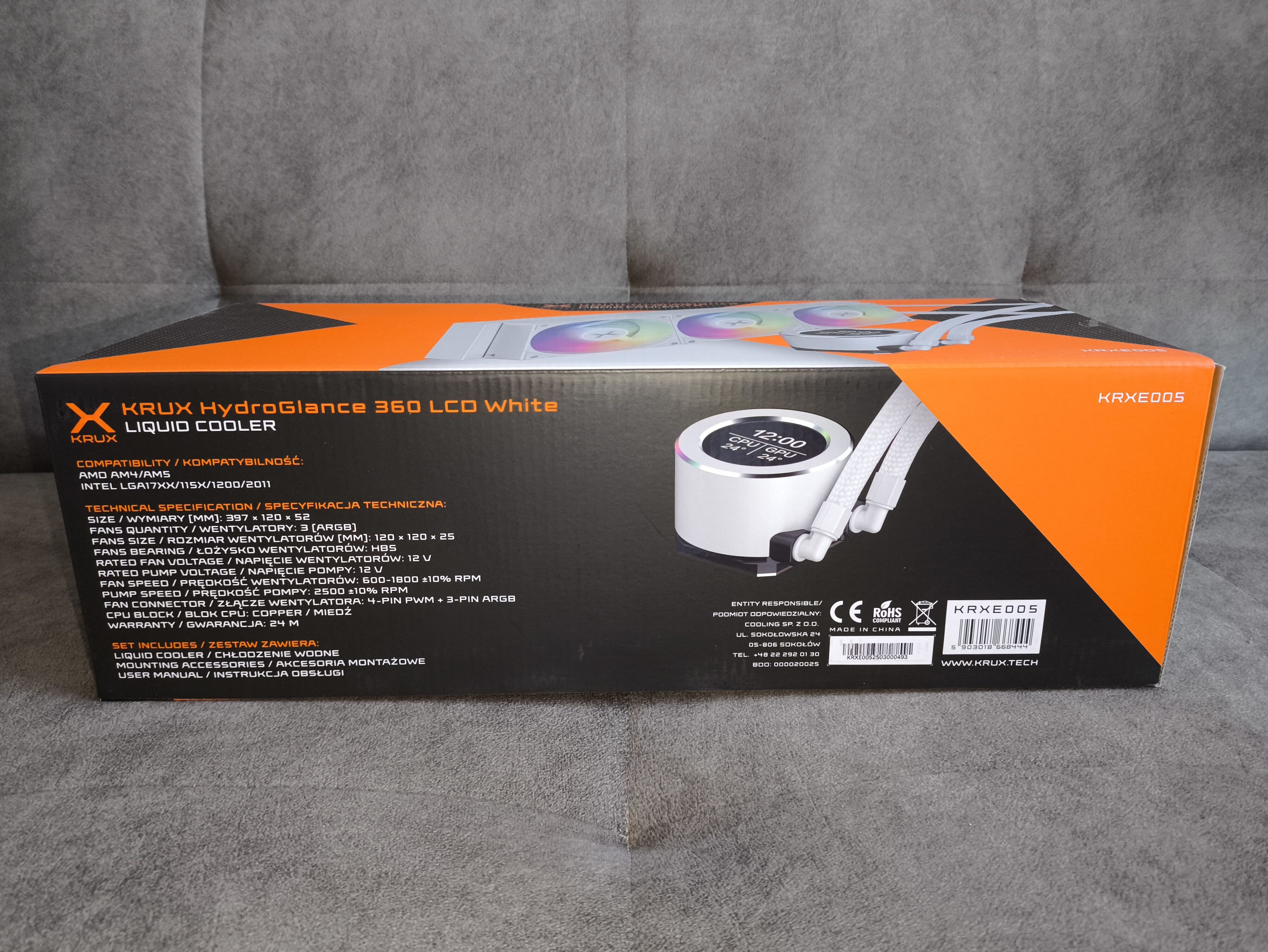 Krux HydroX 240 / Krux HydroGlance 360 White LCD - premierowy test chłodzeń AIO. Czy oba są warte uwagi?