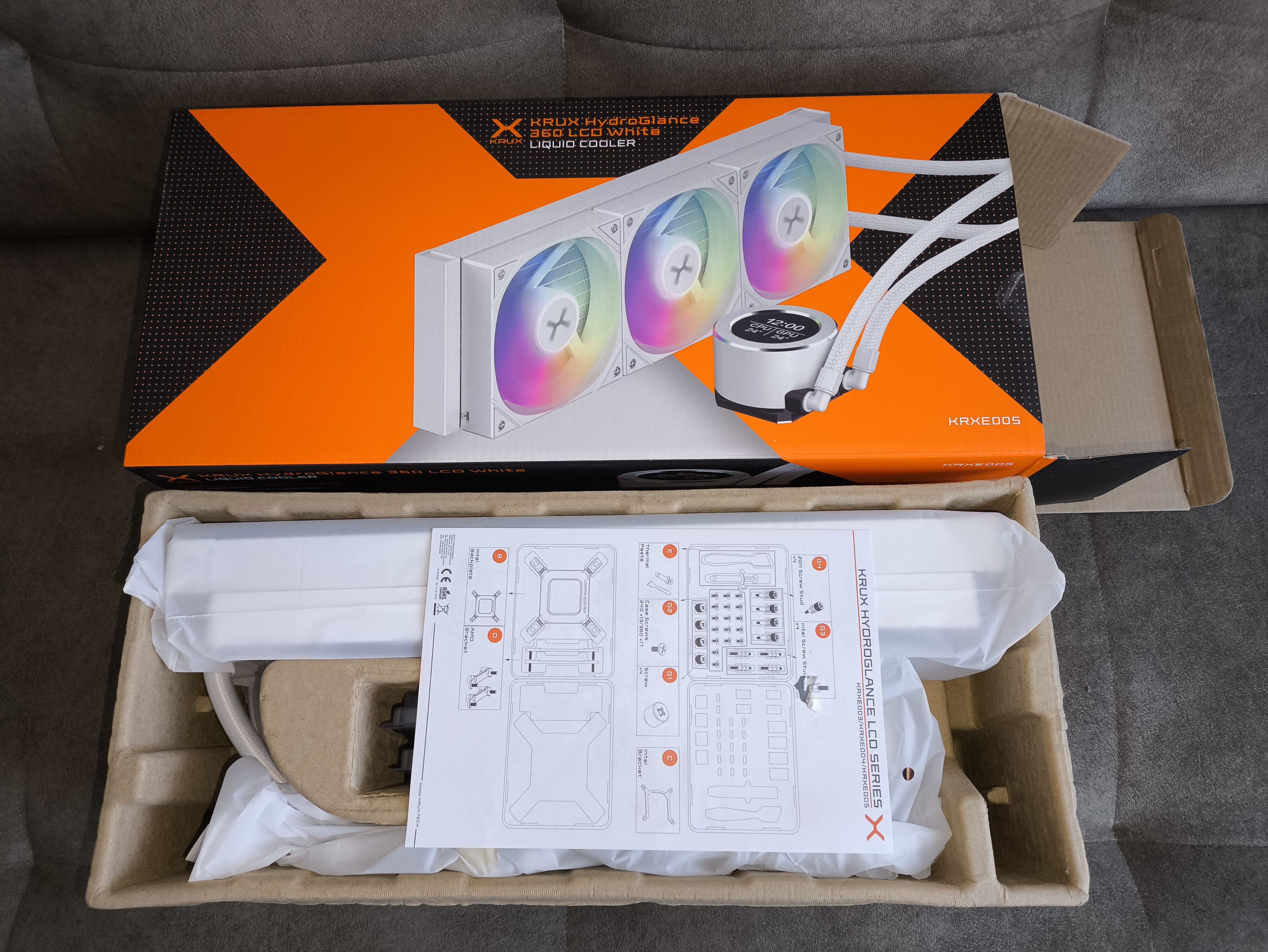 Krux HydroX 240 / Krux HydroGlance 360 White LCD - premierowy test chłodzeń AIO. Czy oba są warte uwagi?