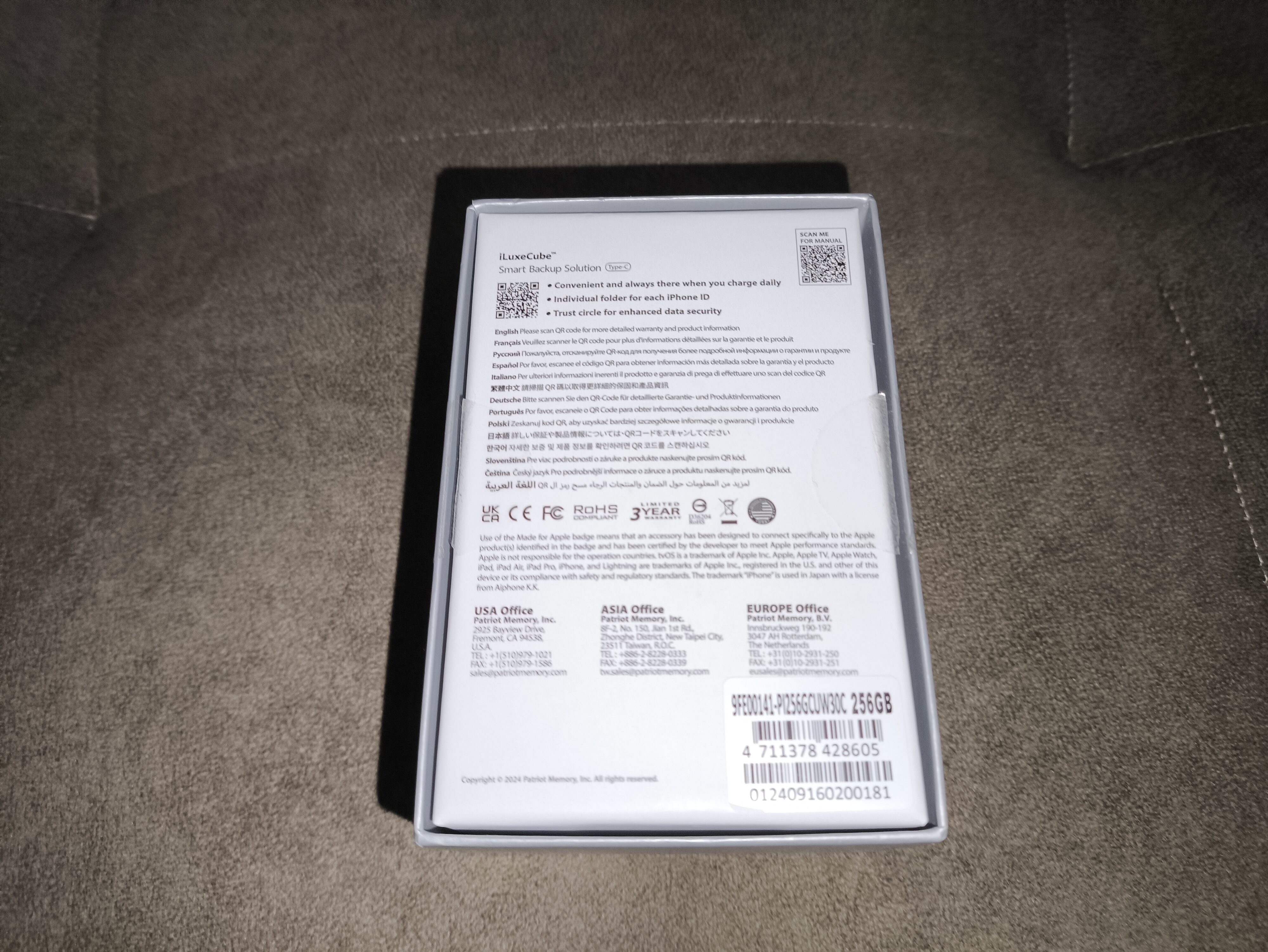 Patriot iLuxe Cube 256 GB - recenzja kostki do tworzenia kopii zapasowych skierowanej pod iPhone'a