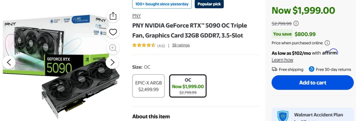 NVIDIA GeForce RTX 5090 w końcu dostępna w USA za 1999 USD, a RTX 5080 poniżej ceny MSRP