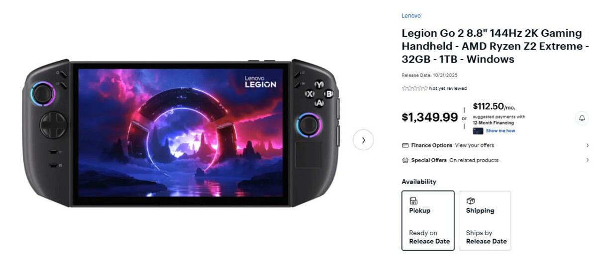 Lenovo broni ceny Legion Go 2: to produkt dla entuzjastów