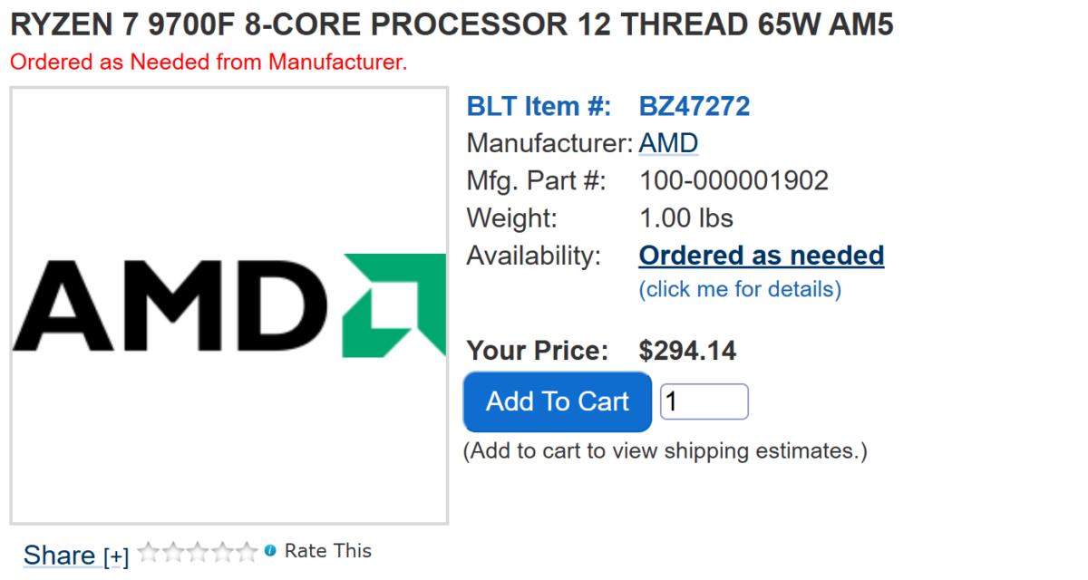 Nowe modele procesorów z serii Ryzen 9000F wkrótce na rynku?