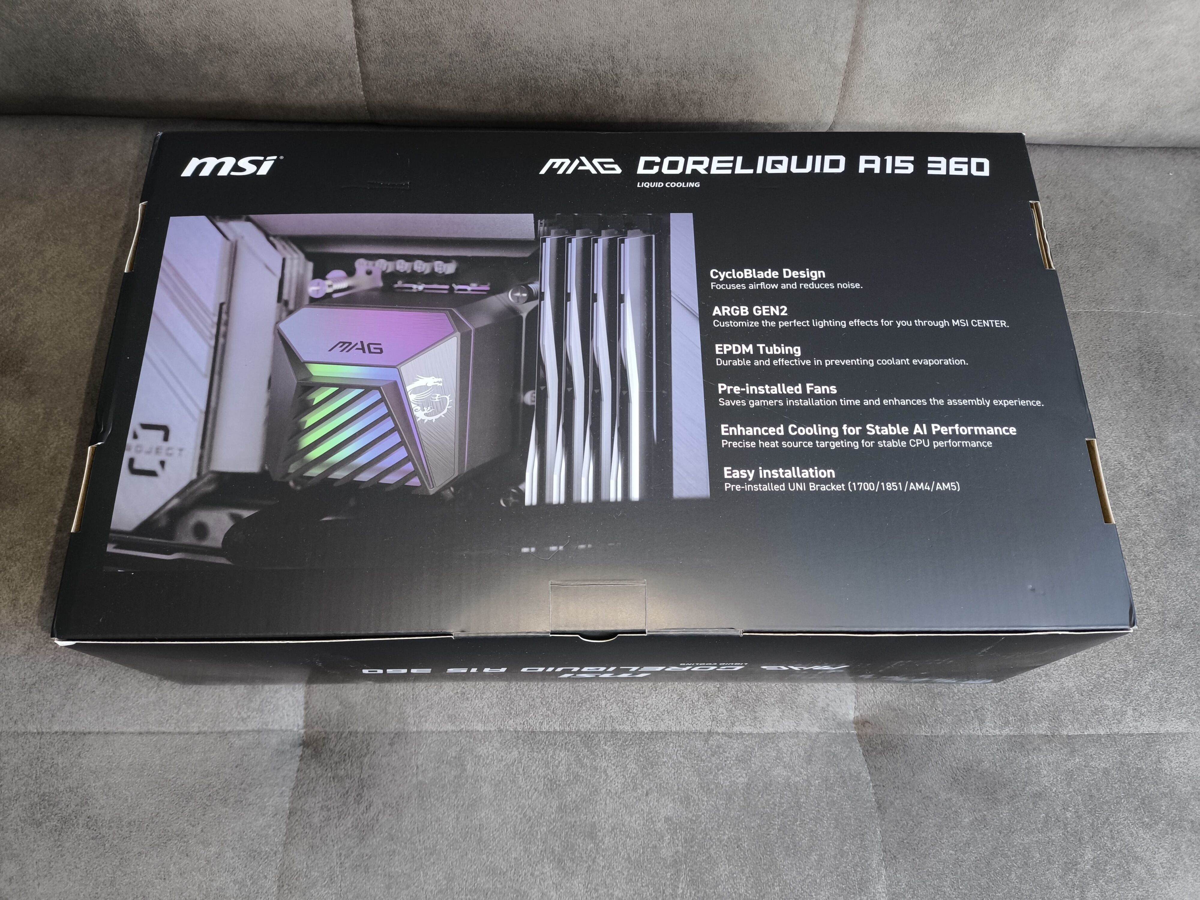 MSI MAG CoreLiquid A15 360 - test chłodzenia AIO