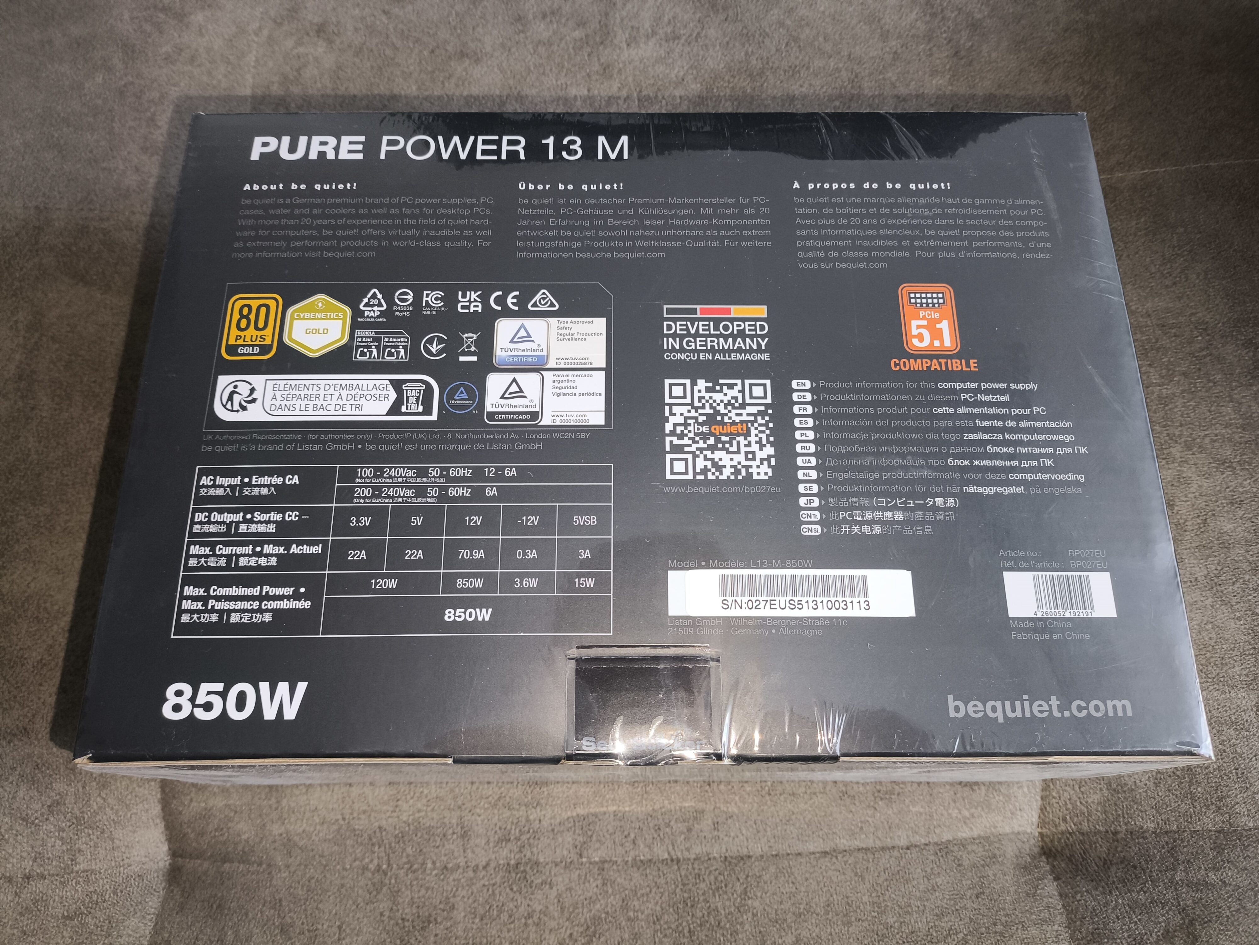 be quiet! Pure Power 13 M 850W - recenzja zasilacza. Bardzo cichy zasilacz zbudowany z komponentów najwyższej jakości