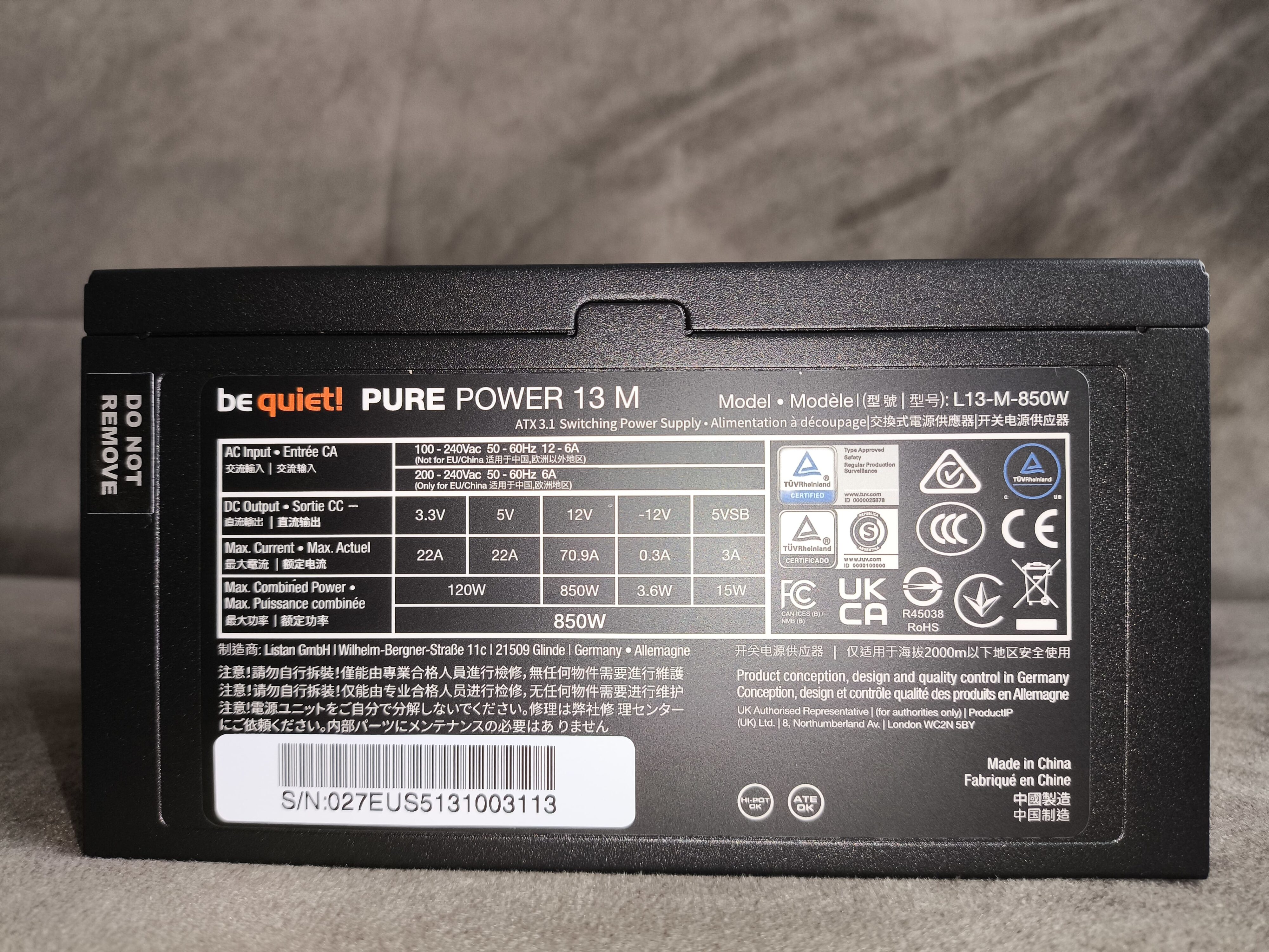 be quiet! Pure Power 13 M 850W - recenzja zasilacza. Bardzo cichy zasilacz zbudowany z komponentów najwyższej jakości